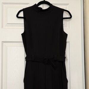 ExpressElegant Black Sleeveless Wide Leg Jumpsuit